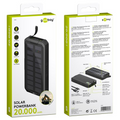 Goobay Solar Fast Charge Baterie externă solară 20000 mAh Negru (53934)